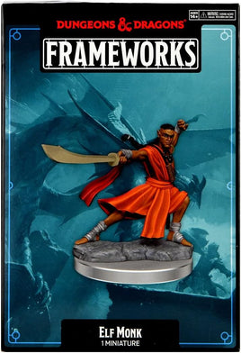D&D Frameworks: Elf Monk Male Miniature