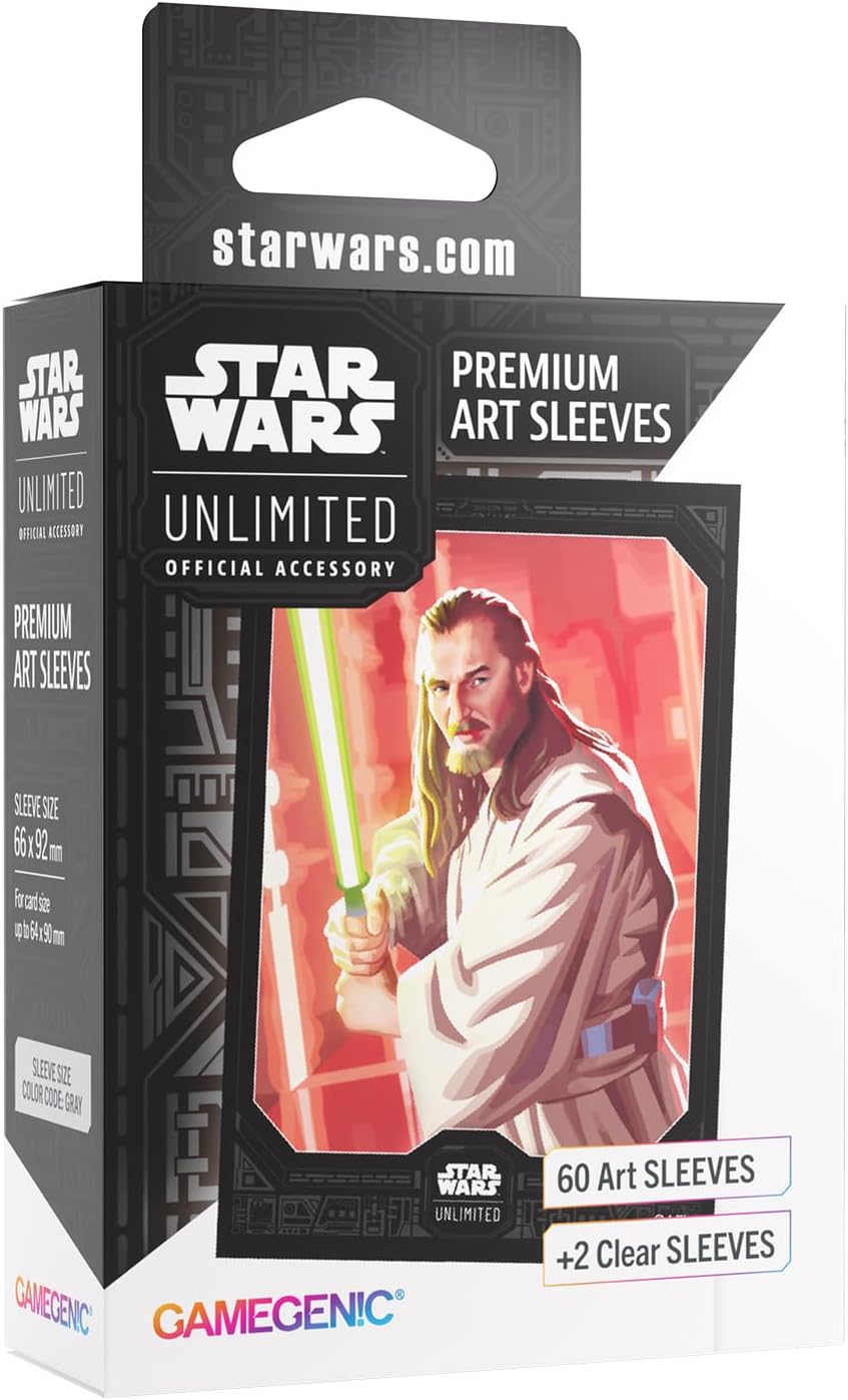 Star Wars: Unlimited - Legends of the Force: Art Sleeves: Qui-Gon Jinn Star Wars: Unlimited - Legends of the Force: Art Sleeves: Qui-Gon Jinn