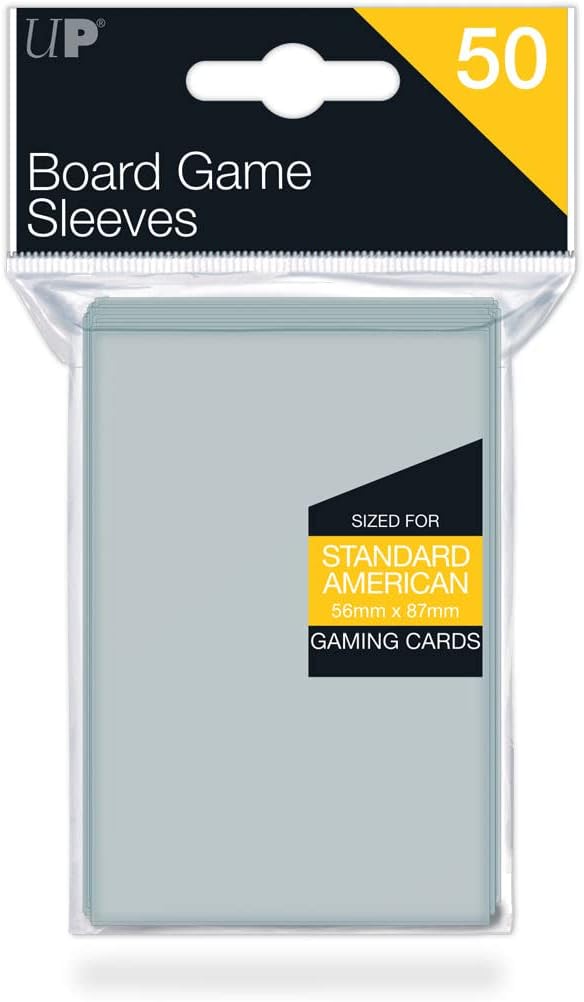 56x87 card sleeves Board Game Sleeves, 56 x 87 mm, American Standard