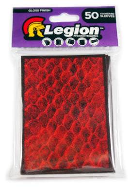 Legion Standard Deck Protector: Dragon Hide Red