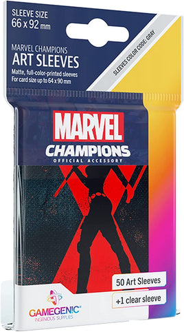 Gamegenic Marvel Champions LCG Black Widow Sleeves (50)