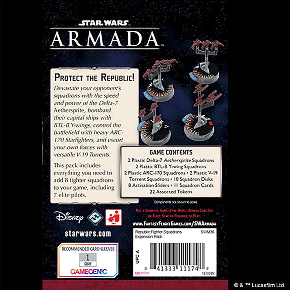 Star Wars Armada Republic Fighter Squadrons Expansion Pack