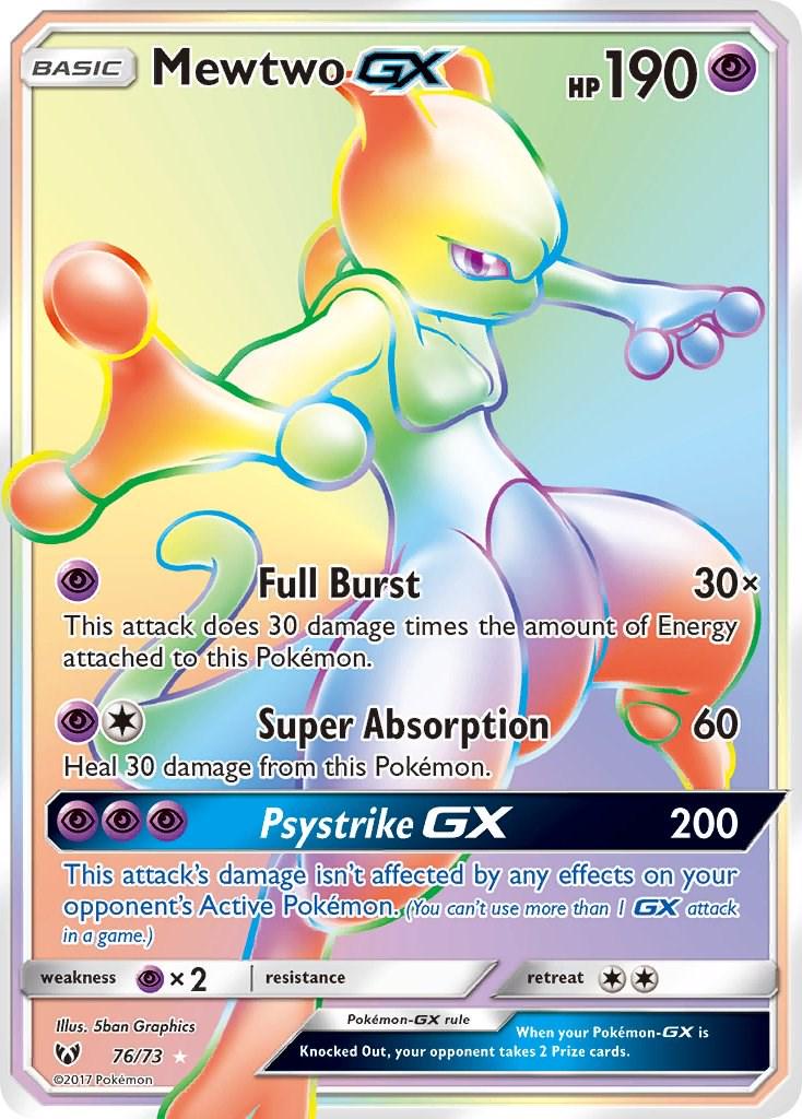 Pokémon TCG - Mewtwo GX #76/71 Pokemon Shining Legends
