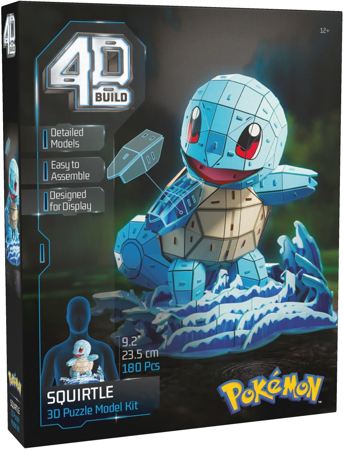 4D build: Pokemon Squirtle 3d Kit - 180 pieces (ML)