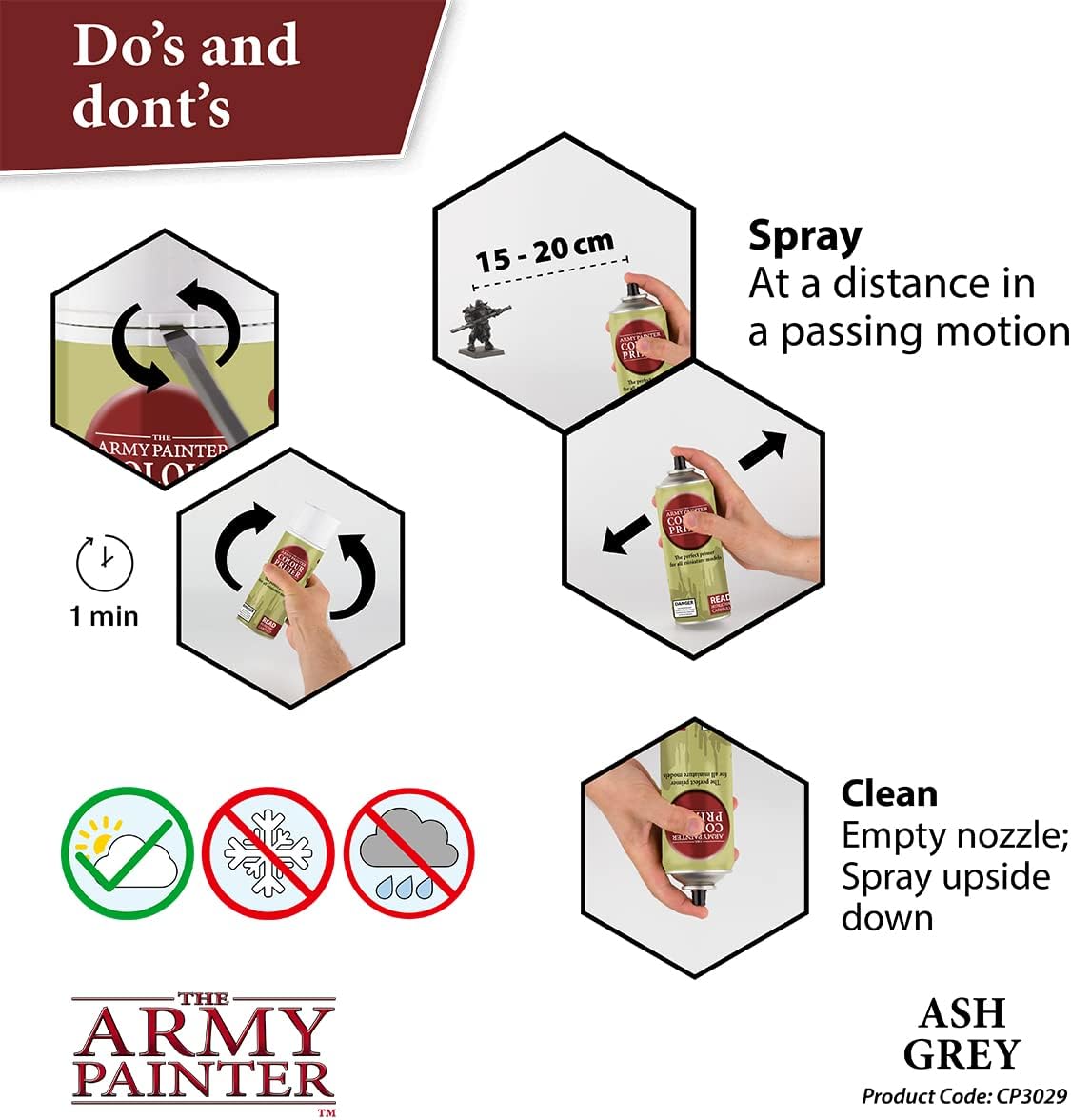 The Army Painter Ash Grey Primer CP3029
