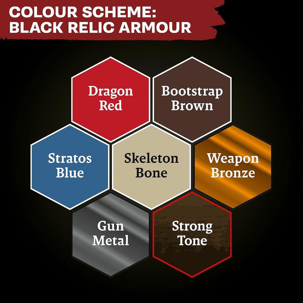 The Army Painter: Warpaints Fanatic: Combat se7ens: Black Relic Armour (EN)