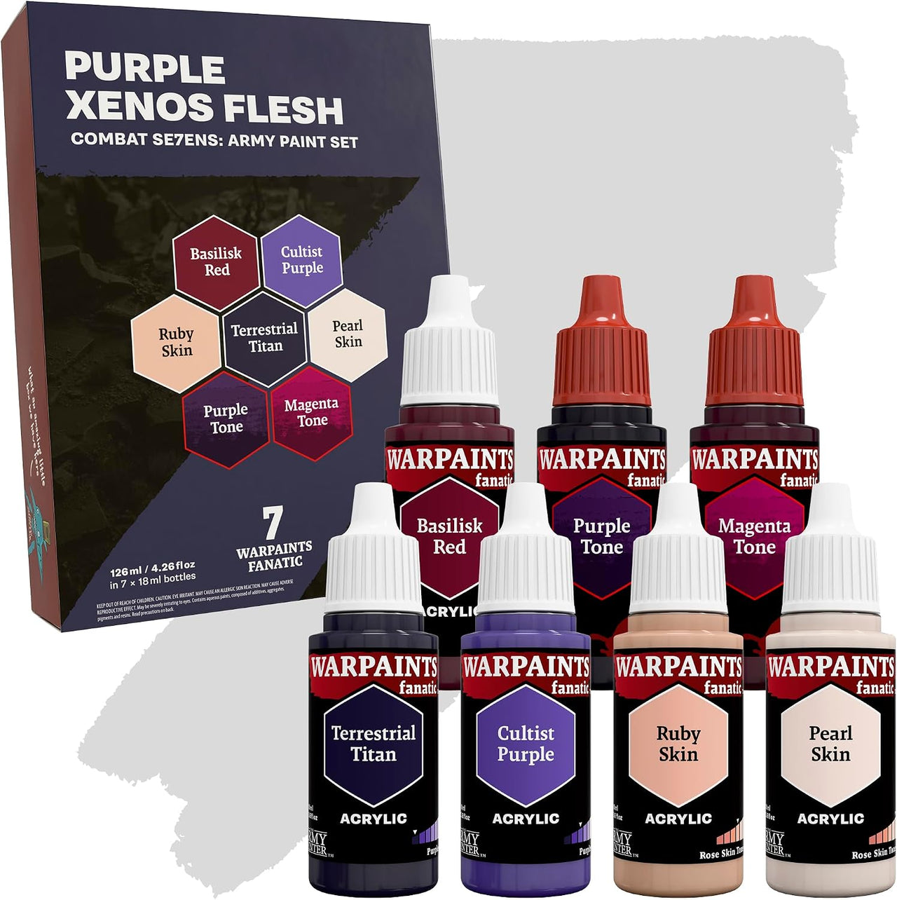The Army Painter: Warpaints Fanatic: Combat se7ens: Purple Xenos Flesh (EN)