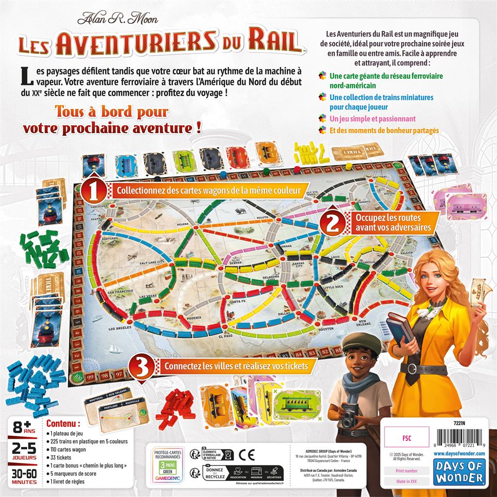 Les Aventuriers du Rail: Édition Révisée 2025 (FR)