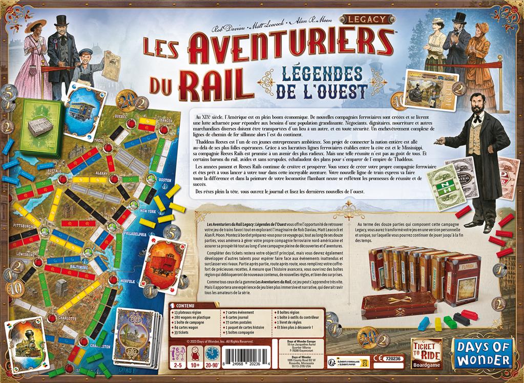 Les Aventuriers du Rail - Legacy - Légendes de l'Ouest (FR)