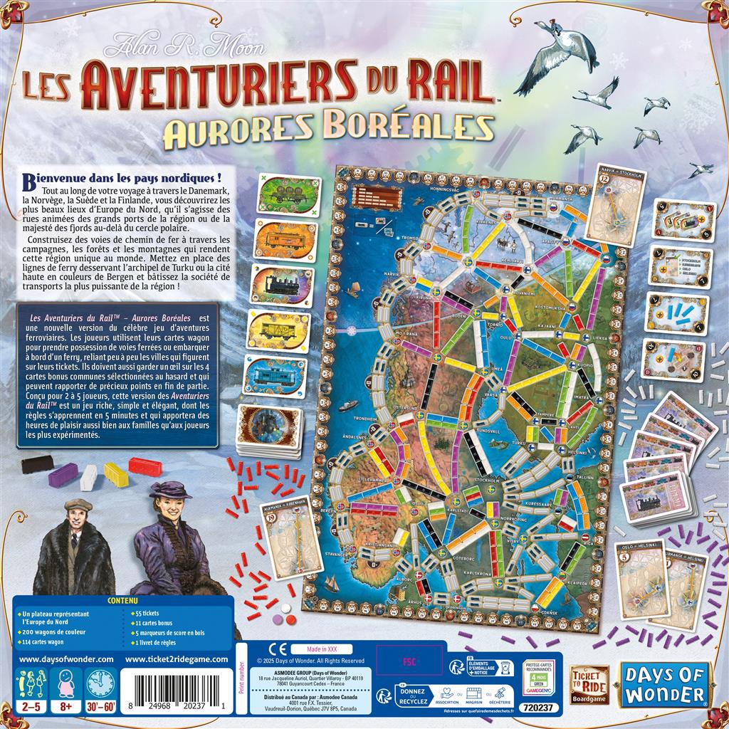 Les Aventuriers du Rail: Aurores Boréales (FR)