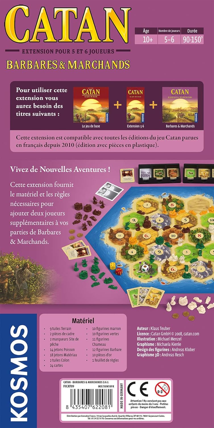 Catan Extension Barbares et Marchands 5-6 Joueurs (FR)
