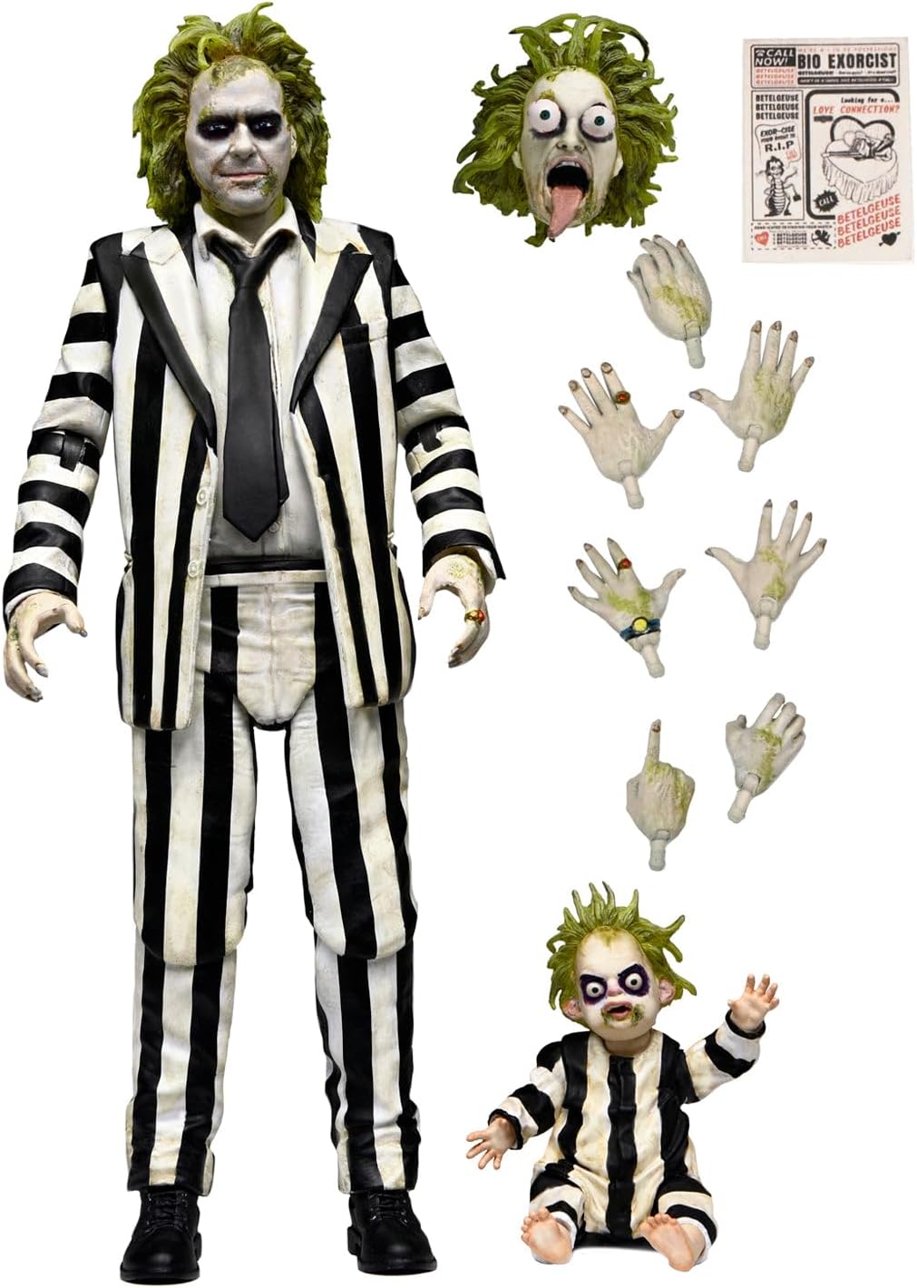 Beetlejuice 2024: Ultimate Striped Suit Beetlejuice 7" Scale Action Figure