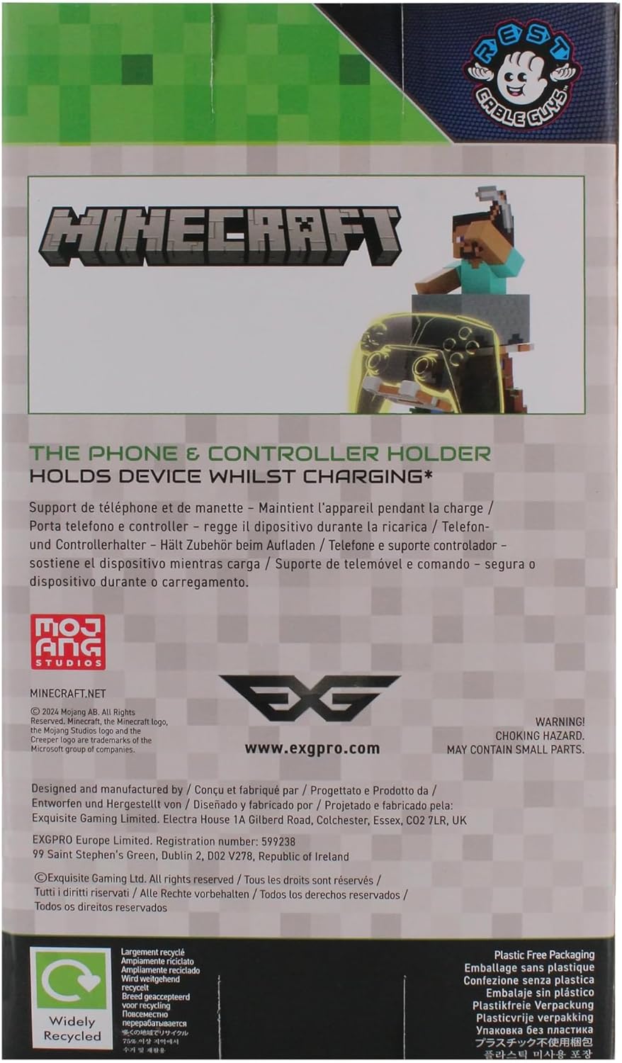 Cable Guy Minecraft: Steve Device Holder