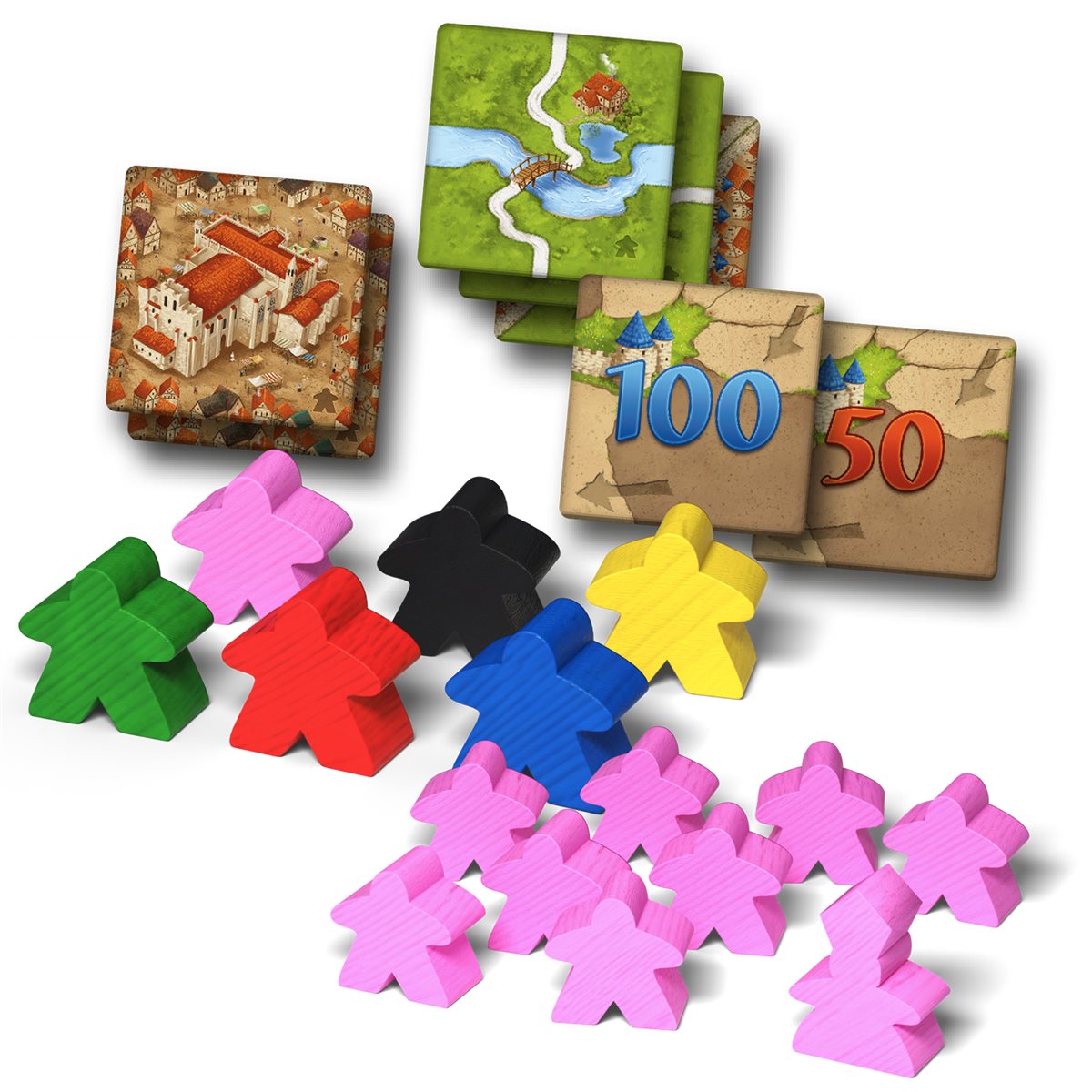 Carcassonne: Ext 1: Auberges & Cathedrales (FR) - Nouvelle Version 2025