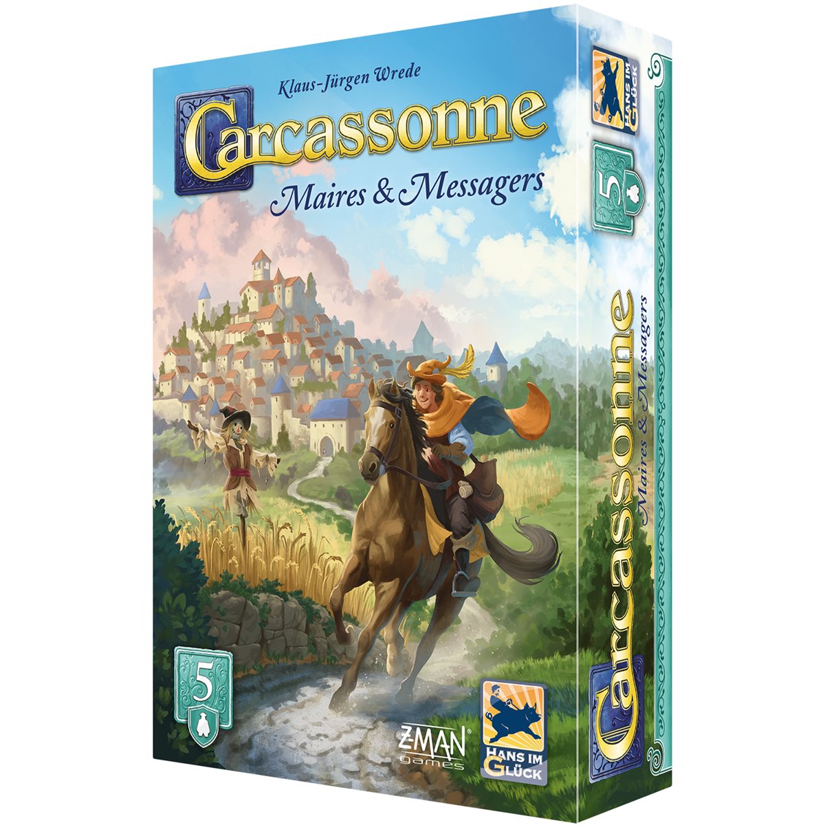 Carcassonne: Extension 5: Maires & Messagers (FR) - Nouvelle Version 2025