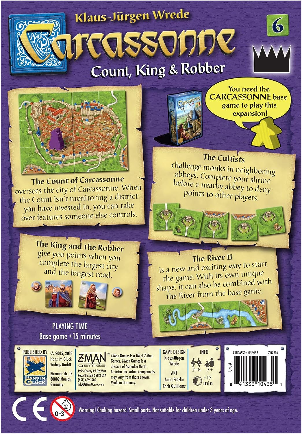 Carcassonne Expansion 6 - Count, King & Robber