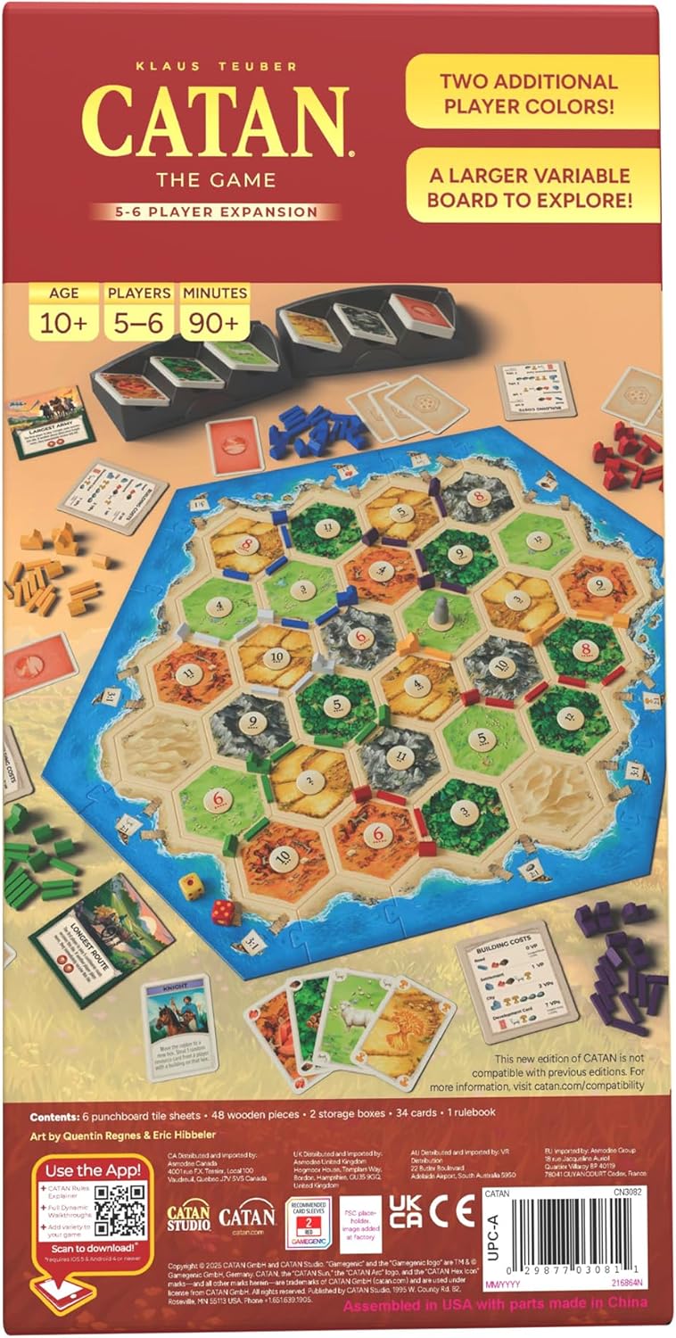 Catan 6th Edition: Base Game 5-6 Players Expansion (EN)