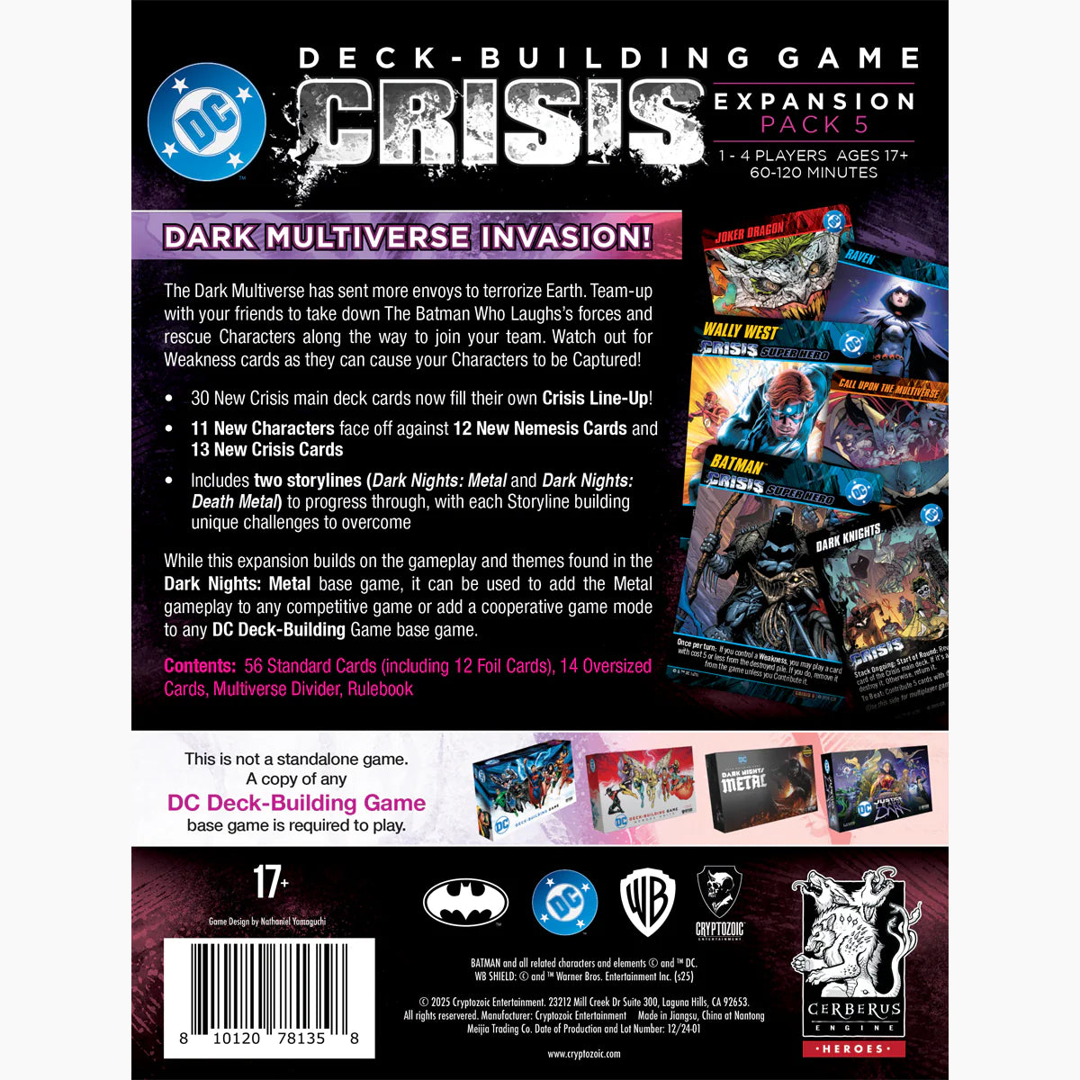 DC Comics Deck Building Game - Crisis Expansion Pack 5 — Death Metal (EN)