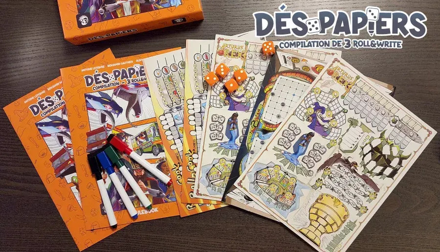 Dés-Papiers: Volume 1 - Compilation de 3 jeux québécois (FR)