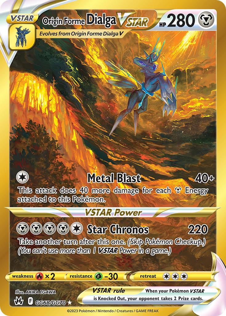 Pokémon TCG - Origin Forme Dialga Vstar GG68 Carte Simple