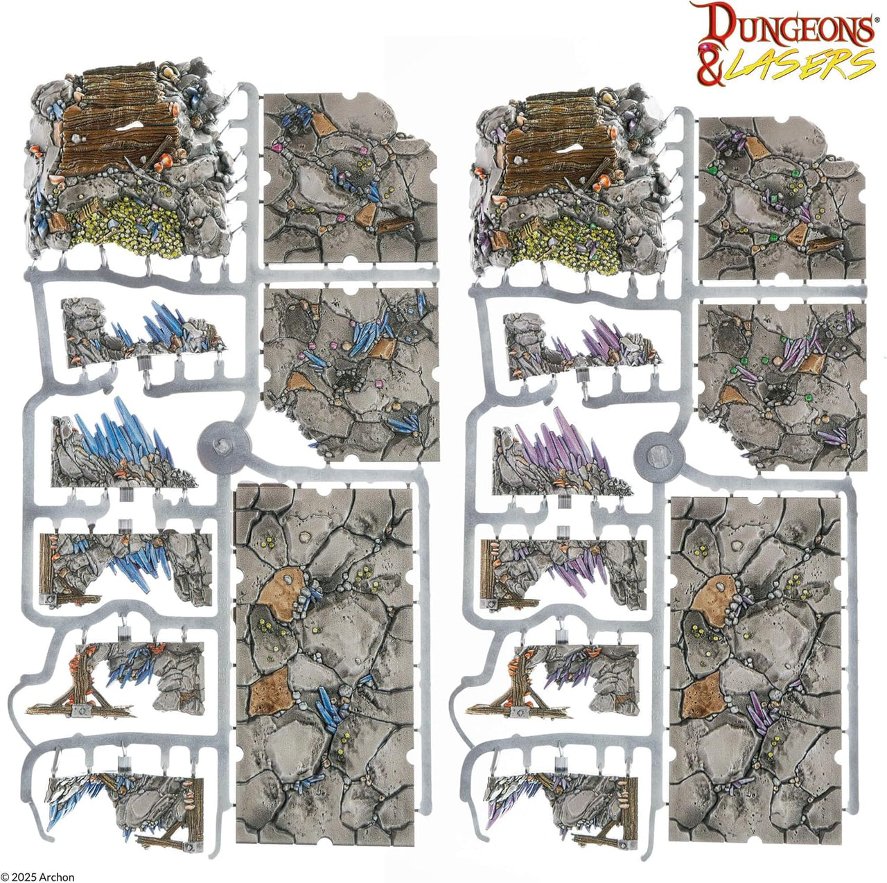 Dungeons & Lasers: Cave Series: Deep Mines (Pre-Painted) (EN)