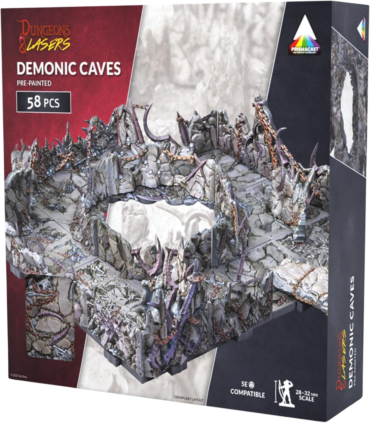 Dungeons & Lasers: Caves Series: - Demonic Caves (Pre-Painted) (EN)