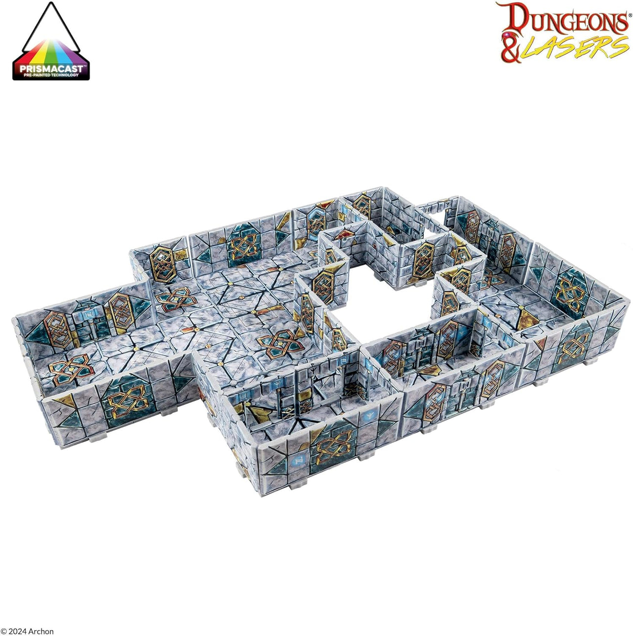 Dungeons & Lasers Halls of Ancestors PrismaCast™ Ensemble de Terrain Pré-Peint