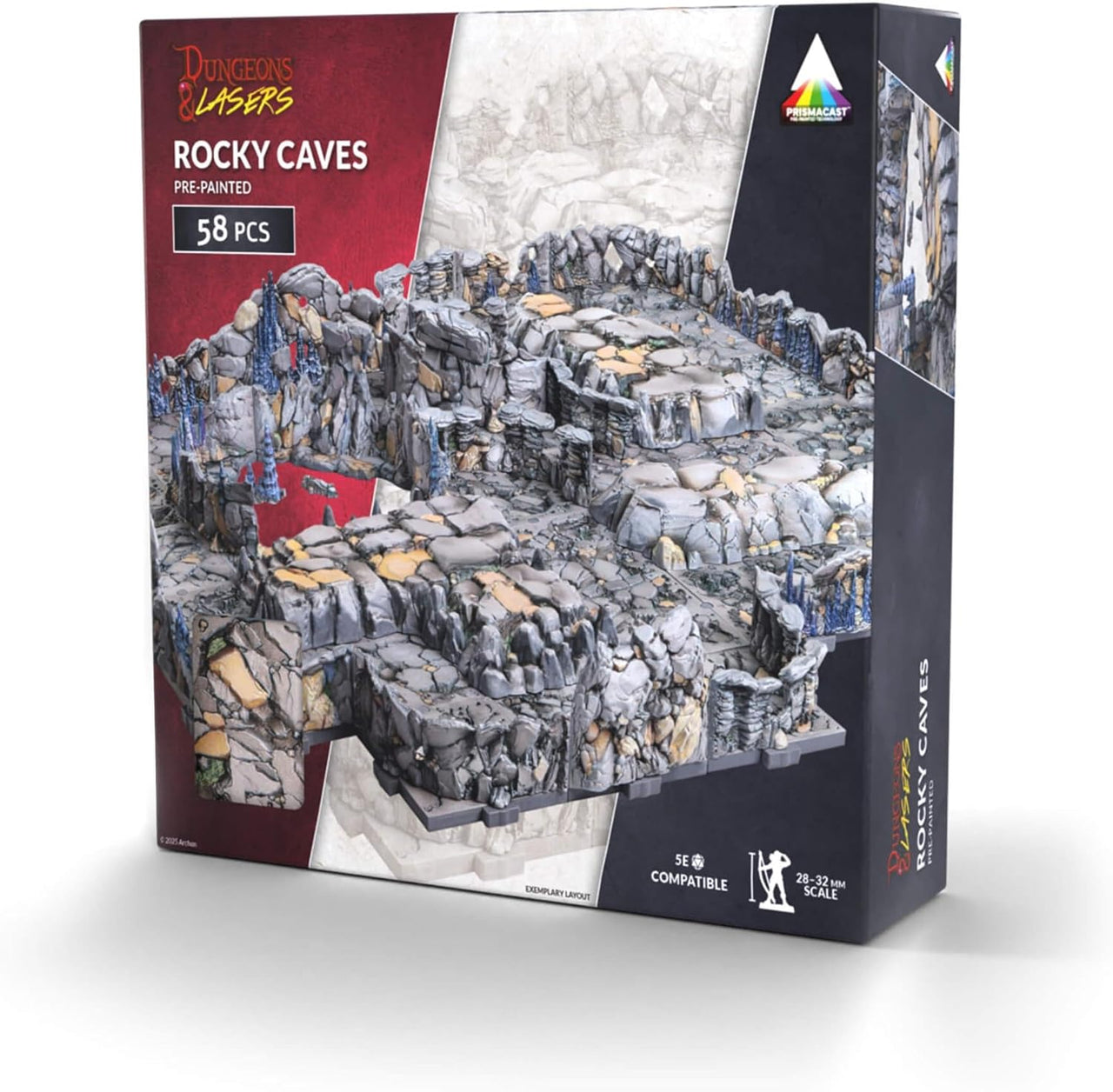 Dungeons & Lasers: Rocky Caves (Pre-Painted) (EN)