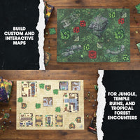 Dungeon Craft Jungles of Dread Map Pieces