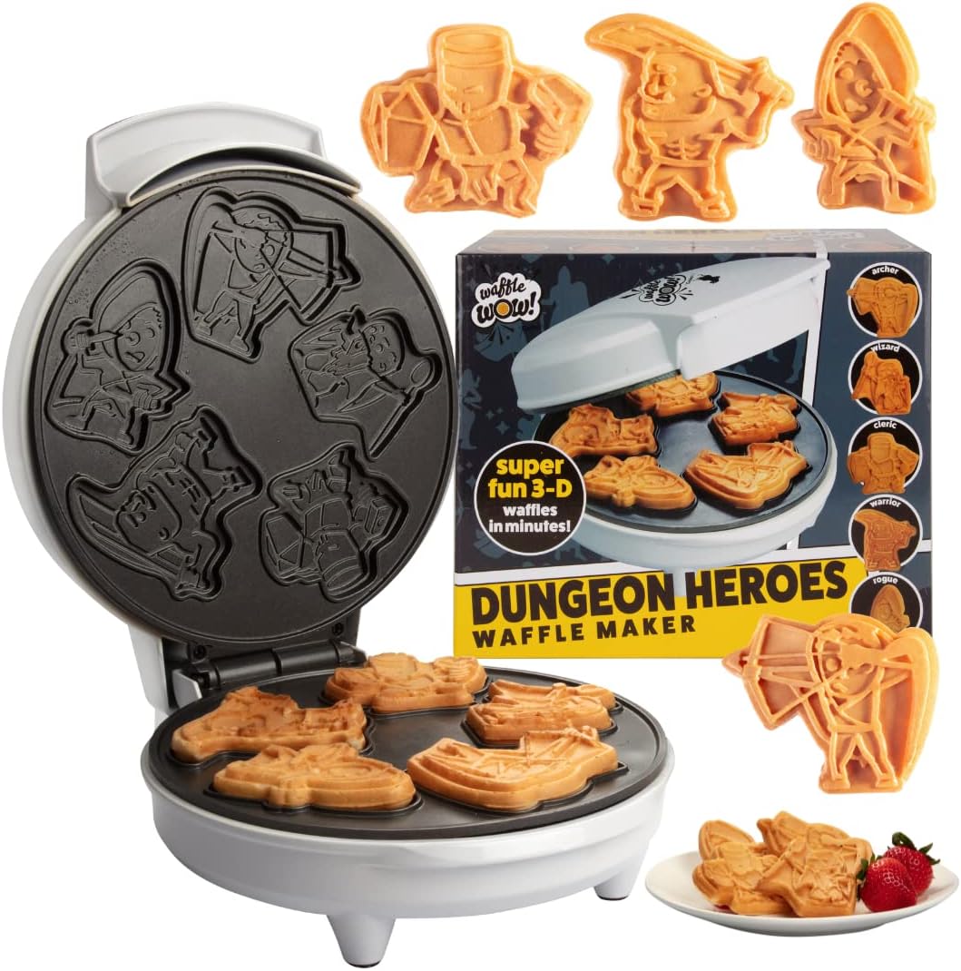 DND Dungeon Heroes Fantasy Mini Waffle Maker (EN)