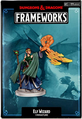 D&D Frameworks: Elf Wizard Female Miniature