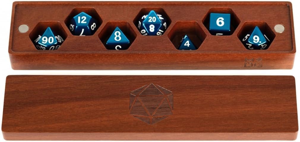 Fanroll Dice: Premium Wood Dice Vault: Purple Heart