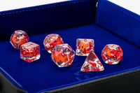 Fanroll Dice: Red Dragon Resin Polyhedral Dice Set