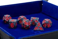 Fanroll Dice: Black Dragon Scales Resin Polyhedral Dice Set