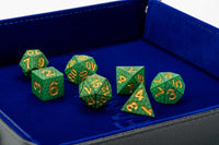 Fanroll Dice: Green Dragon Scales Resin Polyhedral Dice Set