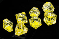 Fanroll Dice: Shadow Light UV Reactive Elixir Liquid Core 7pc Dice Set