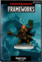 D&D Frameworks: Dwarf Cleric Female Miniature