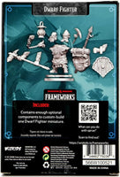 D&D Frameworks: Dwarf Fighter Male Miniature