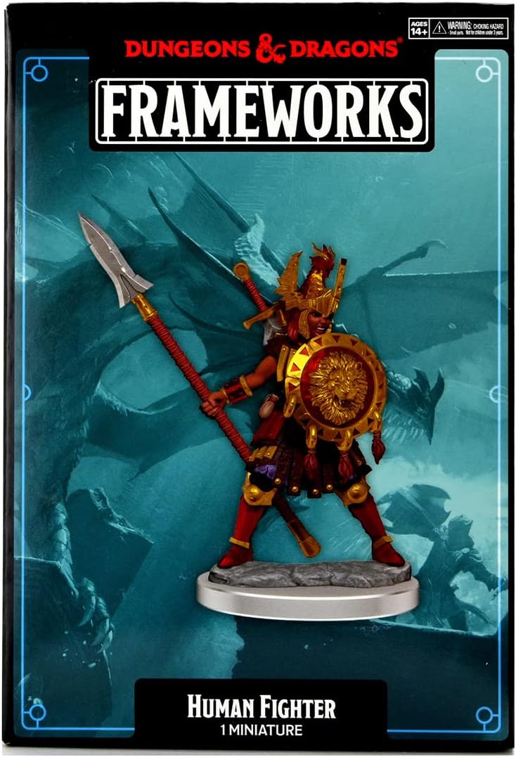D&D Frameworks: Human Fighter Female Miniature