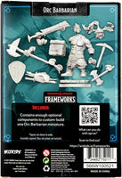 D&D Frameworks: Orc Barbarian Male Miniature