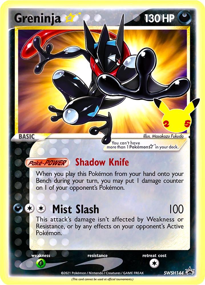 Pokémon TCG - Greninja SWSH144 Promo Sealed in original Plastic Single Card