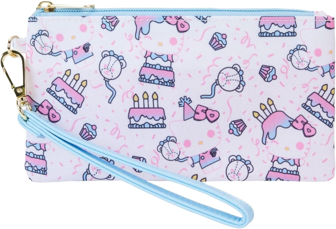 Funko Pop! Sanrio: Hello Kitty 50th Anniversary All Over Print Cake Wristlet Wallet