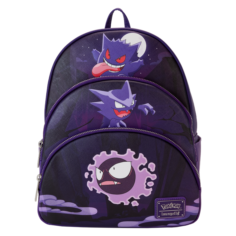 Pokémon Gengar Evolution Triple Pocket Mini Backpack