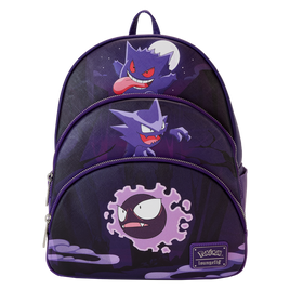 Pokémon Gengar Evolution Triple Pocket Mini Backpack