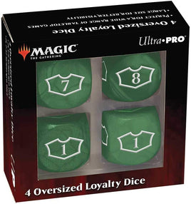 Magic the Gathering 4 Oversized Loyalty Dice - Forest