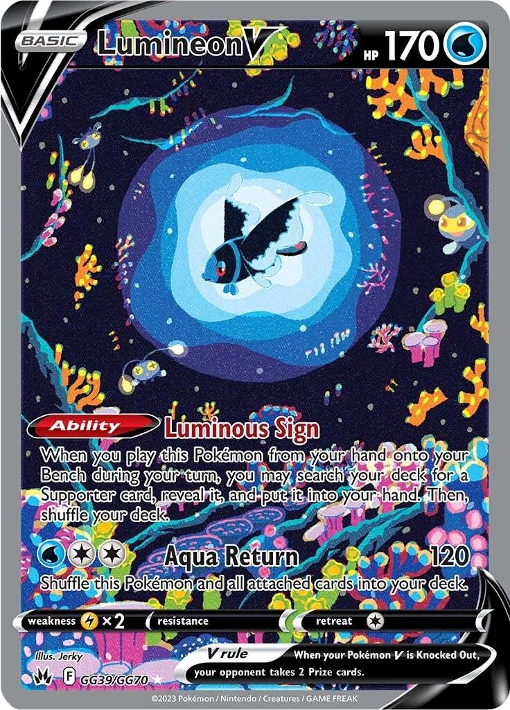 Pokémon TCG - Lumineon V GG39 Carte Simple