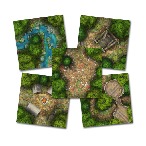 Gamefroot Tile Map Map Tiles: Forests