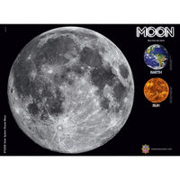 Solar System - The Moon - 1000 Pieces Round Jigsaw Puzzle