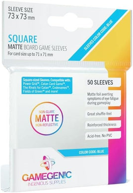 Gamegenic Board Game Sleeves Matte Square 71 X 71 mm (50 sleeves)