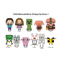 Minecraft Movie 3D Foam Bag Clip - Series 1